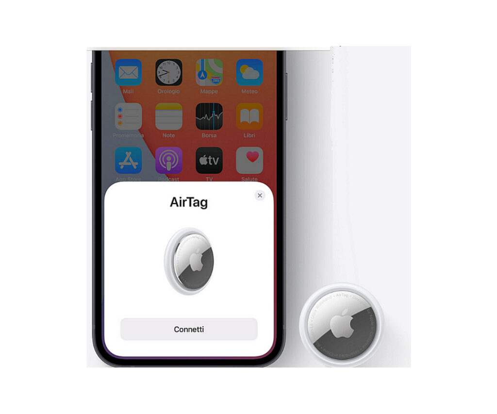 air tag apple connessione allo smartphone